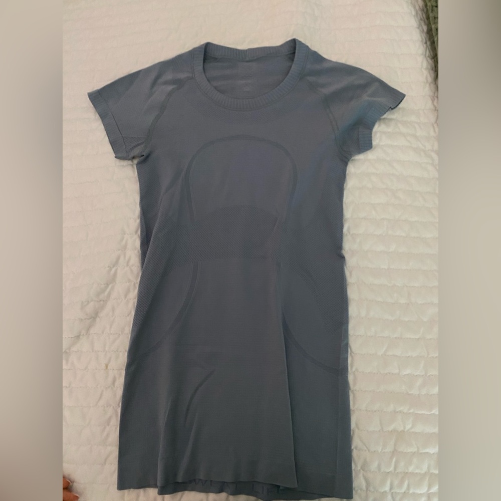 blue lululemon athletic short sleeve